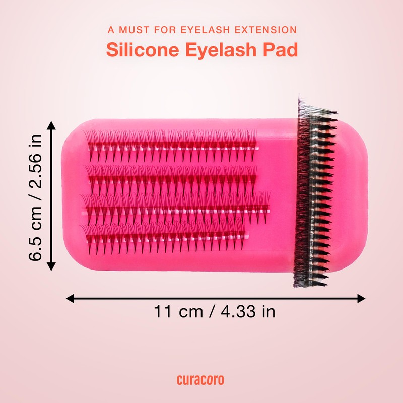 Curacoro Silicone Lash Pads for Eyelash Extension (Pack of 1)