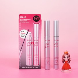 Clio 1+1 Clio Kill Lash Super Proof Mascara 01 Vanilla Black + 01 Vanilla Black / 1+1 클리오 킬래쉬 수퍼 프루프 마스카라 01 바닐라블랙 + 01 바닐라블랙