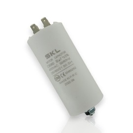 DL-pro Capacitor Motor Capacitor 35µF 450V Diameter 45 x 95 mm Universal with 6.3 mm AMP Plugs and Mounting Screw M8 CBB60 Starting Capacitor Motor Start Capacitor for Electric Home Appliances