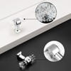Probrico 10 Pack Clear Acrylic Cabinet Handles Single Hole Door