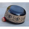 DharmaObjects® Yoga Meditation 6 Inches Ganesh/OM Peace Singing Bowl/Cushion/Rosewood Mallet