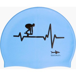 escualo Gorra para Natacion Unisex Adulto Modelo Electro Go (Silicon) Impermeable, Unitalla, Color Azul
