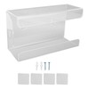 Glove Box Holder Dispenser Wall Mounted Tissue Holder Clear with