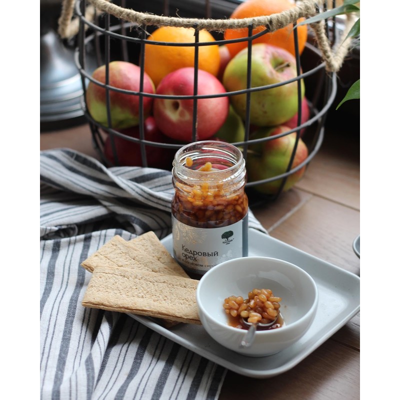 Siberian Pine Nuts in Pine Cone Syrup Russian Forest Natural