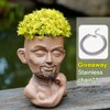 COMODID Beefcake Face Planter Pots Head Planter Man Face Planters