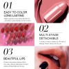 Set De Labiales Mate 5 Tonos, Duraderos Y Fáciles De