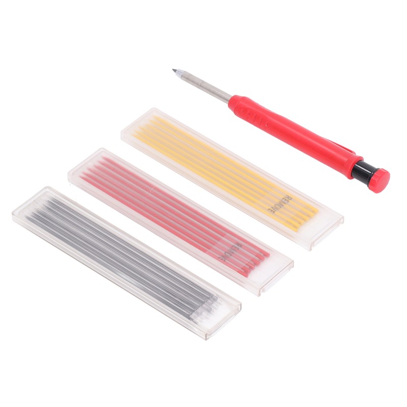 19Pcs Carpenter Pencil Set ABS Tungsten Carbide Construction Carpenter Marker