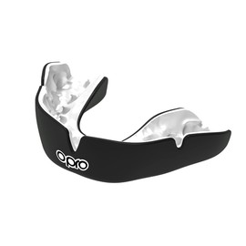 Opro New Instant Custom-Fit Mouth Guard, Dentist Mouthguard, Revolutionary Fitting Technology for Ultimate Comfort, Protection and Fit for Football, Wrestling, Boxing, Hockey (Black, Adult)