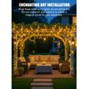 Brightown Solar String Lights, 2 Packs Total 66Ft 200 LED