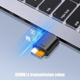 Lector de tarjetas USB en miniatura, velocidad rápida, 60 MB/s, transferencia TF microSDs, dispositivo de almacenamiento para ordenador portátil, escr