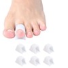 Reppkyh 足指サポート 睡眠足指ストレッチパッド、足指ストレッチパッド、ユニセックスで着脱が容易 6枚入り
