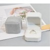 Sndperiexam 1Pc White Elegant Ring Box, Small Jewellery Box for
