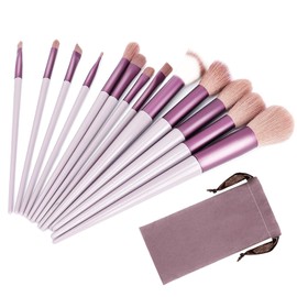 Makeup Brush Set, 13 Pieces, Professional Make-Up Brush Set, Face Make-Up Brush, Face and Eye Cosmetic Make-Up Brush, Cosmetic Brush for Foundation, Concealers, Blush and
