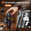 Mini Manual Coffee Grinder with 40 Adjustable Settings, Portable Hand