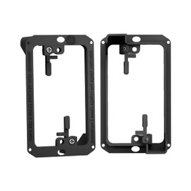 BestMounts Low Voltage Mounting Bracket 1 Gang, 2 Pack for Single Gang Wall Plate, Telephone Wires, Network Cables, HDMI, Coaxial, Speaker Cables - Low Voltage Box Cable Wall Plate Bracket, Mud Ring