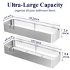 Kitsure X-Large Shower Caddy - 2 Pack Adhesive Shower Organizer,