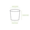 BIOZOYG 50x Paper-ice-Cream Cups 16 oz White - Disposable Cups