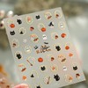 Halloween Nail Stickers, Cute Ghost Black Cat Pumpkin Nail Art