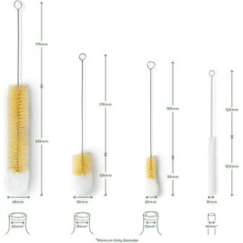 Bambaw Cleaning Brush Set, 4 Pcs