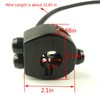 TADAFA Three Buttons Motorcycle Handlebar Switch Aluminum Turn Signal Horn