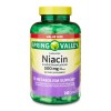 Spring Valley Niacin Metabolism Support Dietary Supplement Capsules, 500 mg,