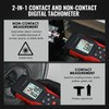 TEKCOPLUS 2-in-1 Digital Tachometer with Laser & Contact Non-Contact Laser