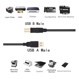 NewPowerGear USB Printer Scanner Cable Cord Replacement for LaCie d2 Quadra Disk 500GB External Hard Drive HD HDD Data Cord