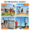 12x6 FT Soccer Goal for Backyard with Stable Outward Angled