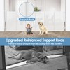 Borthmiu Reinforced 100 Inch Extra Wide Retractable Baby Gates with