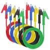 Sumnacon 5 Pack Alligator Clips Test Leads with Insulators Clips,Dual