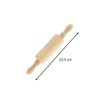 Fackelmann 521146 Mini Wooden Rolling Pin Brown