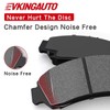 D1654 D2102 8pcs Ceramic Front Rear Brake Pads With Clips