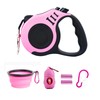 PETIMP Retractable Dog Leash Lightweight 16FT Leash, with Folding Bowl,Dispenser,Waste