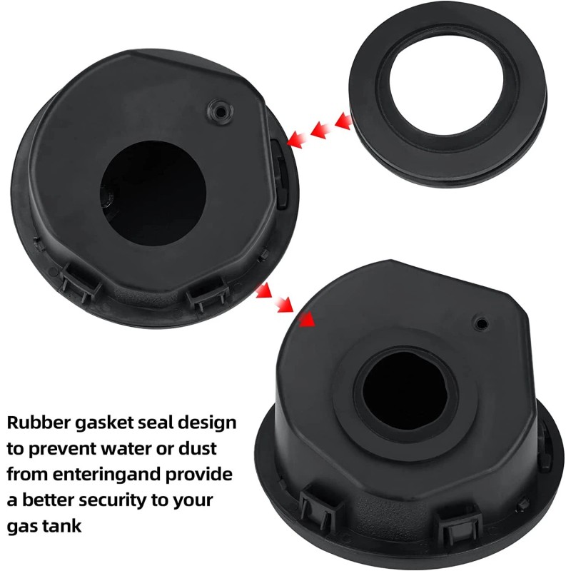 RITESS Fuel Filler Door Locking Gas Tank Cap Cover for
