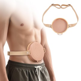 WONDSIGN Ostomy Bag Waterproof Shield, Leak-Proof Protection for Showers, Adjustable Universal Stoma Pouch, 5.5-Inch Diameter, Maximum Adjustable Length 37.8-Inch, 1Pc