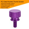 sourcing map 12pcs M4x8mm Knurled Thumb Screw Computer Case Threaded