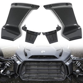 LUXEMOTO for Ryker Front Grill Trims, Carbon Fiber Front Grill Trims Lower Grill Protector for Can-Am Ryker 600, 900, Sport & Rally Editions Accessories All Models(2PCS, Replaces #219400947)