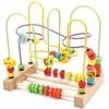 Jacootoys Beads Maze Wooden Roller Coaster Activity Learning Game Preschool