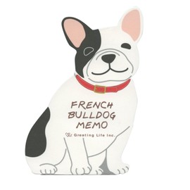 GreetingLife ETN-168 Animal Die Cut Memo French Bulldog