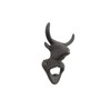 Handcrafted Nautical Decor Cast Iron Bull Head Wall Mounted Bottle