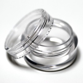 Beauticom JOVANA 200 Pcs Clear Plastic Cosmetic Sample Containers - 5 Gram