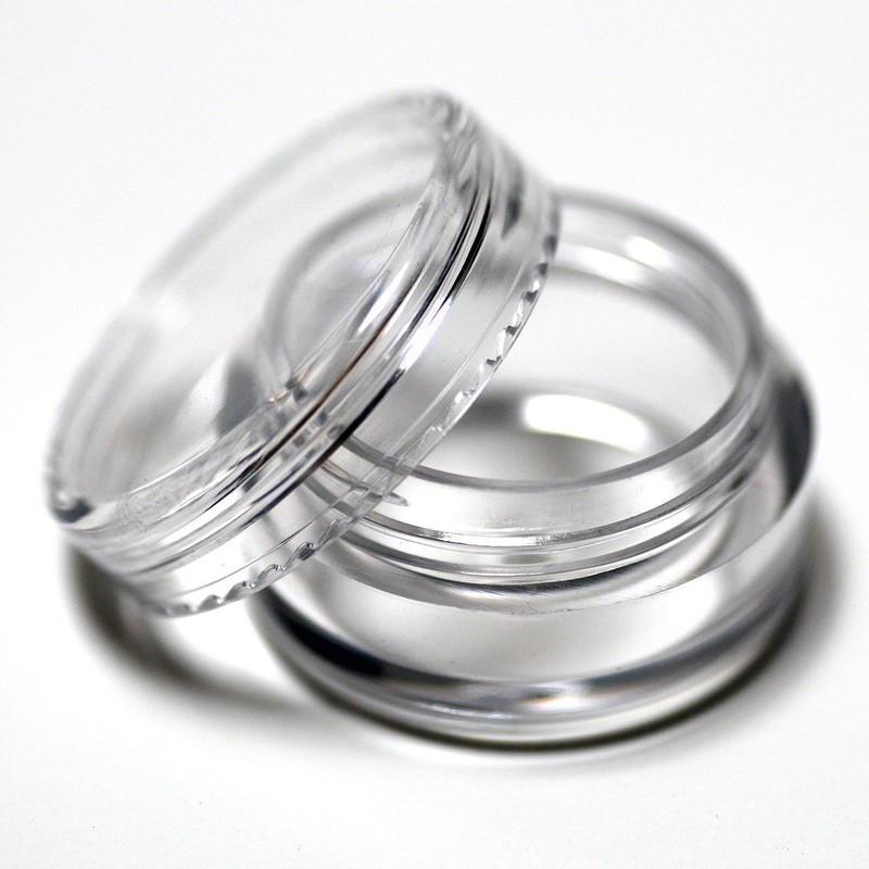 Beauticom JOVANA 200 Pcs Clear Plastic Cosmetic Sample Containers -