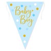 Oaktree 632516 Party Bunting Sparkling Baby Boy Dots Holographic 11