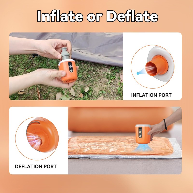 Pompa Elettrica per Materasso Gonfiabile, Gonfiatore Elettrico Portatile 4.5kPa con