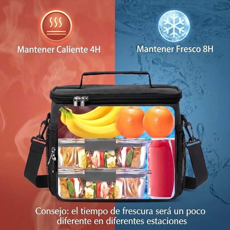 2 Piezas Bolsa Lonchera Termica Para Hombre Y Mujer