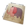 Playful Elephant Wooden Puzzle for Kids | 3 Piece Jigsaw