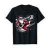Kicking It with Santa Energetic Soccer Santa Claus tee T-Shirt