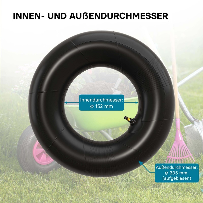 Wiltec 2x Air Hose Ride-On Mower 13 x 5.00-6 Tyre