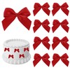 AIMUDI 150 PCs Small Red Bows 1.2'' Satin Bows for