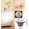 OctinPris 20x White Door Knob Cabinet Retro Round Ceramic Drawer